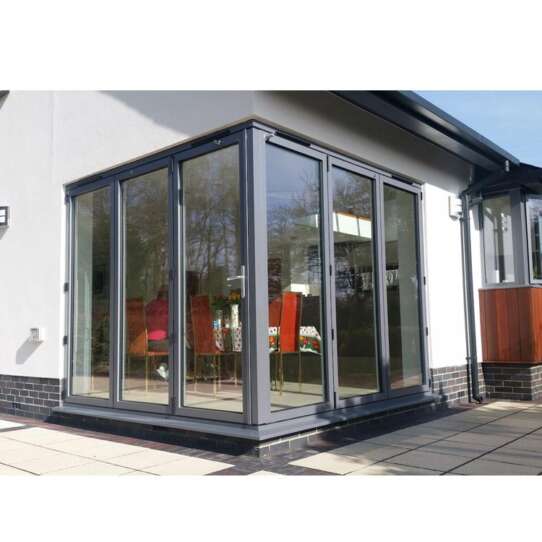 China WDMA Custom Latest Main Designs Frameless Sliding Folding And Foldable Glass Door