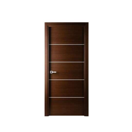 China WDMA Custom Solid Core Real Red Meranti Interior Wood Door With Vision Panel Inserts For Hotel Commercial Project