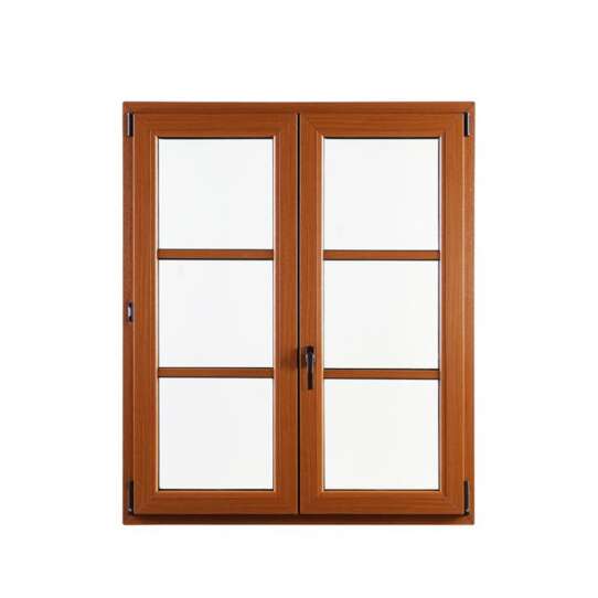 China WDMA Double Glazed Aluminium Thermally Broken Brown Color Casement Window Automatic Window For Balcony