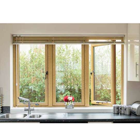 China WDMA Double Glazing Aluminum-clad -wood Windows And Doors Frame Modern Design