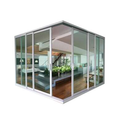 WDMA Energy Saving Puertana Brand Garage Aluminium Interior Glass Sliding Door