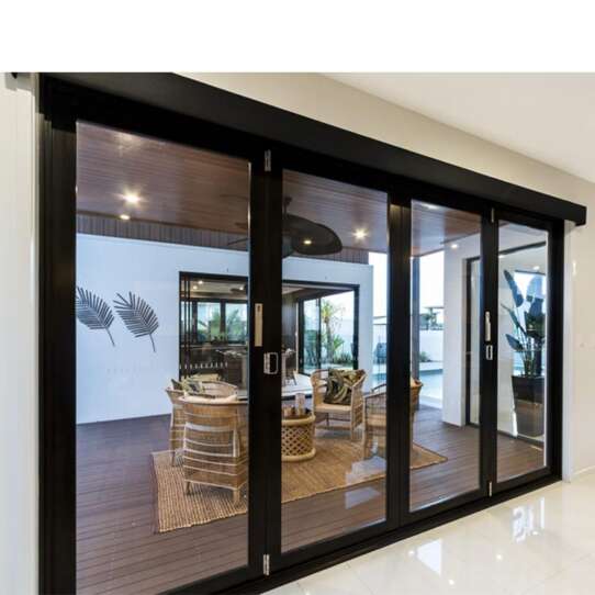 WDMA European Design Small Frame Aluminum Folding Doors For Bathroom Inside Doors