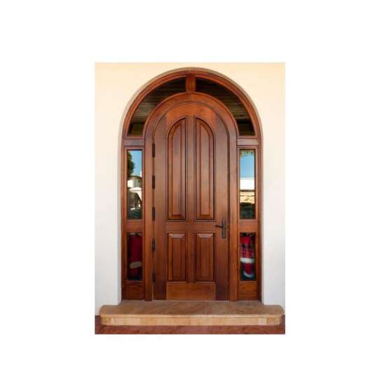WDMA Exterior Paint Double Solid Nyatoh Merpauh Finger Joint Wood Framed Front Pocket Fire Resistant Door With Beveled Glass For Home