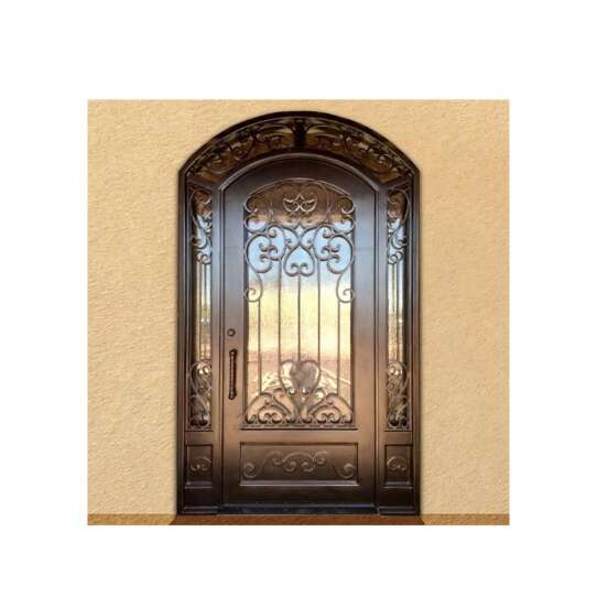 China WDMA wrought iron door Steel Door Wrought Iron Door