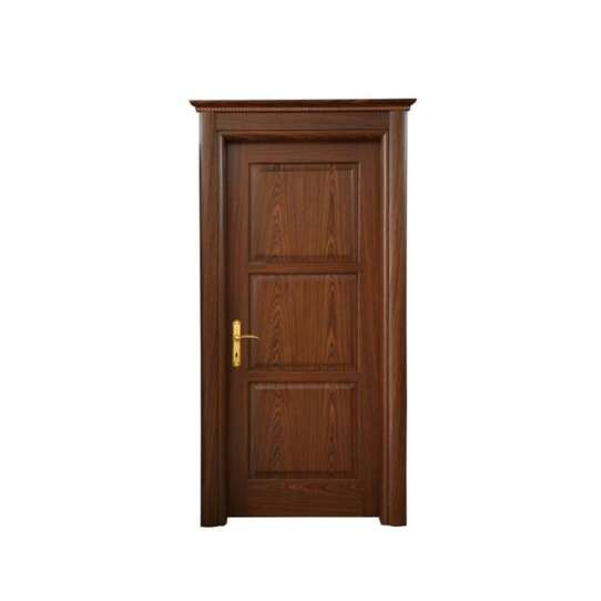 China WDMA External Old-style Safety Laminate Wood Door Wooden Door With Frame Design And Grill For Decoration Wooden Door Production Line