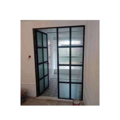 WDMA Frameless Slimline Aluminium Frame Glass French Swing Casemen Doors