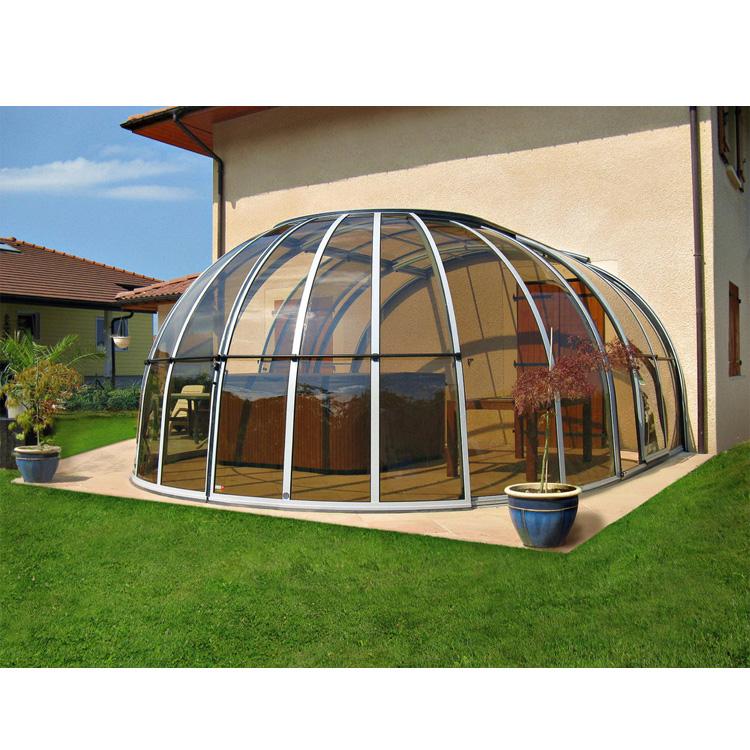 wdma-free-standing-prefab-veranda-retractable-polycarbonate-swimming-pool-cover-aluminum-sunroom_62406504463-5 China WDMA Polycarbonate Swimming Pool Cover Aluminum