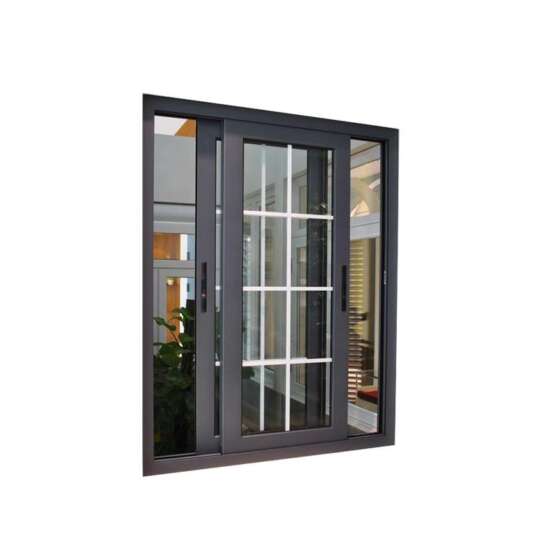 WDMA Guangzhou Wood Look Finish Aluminium Sliding Wood Window Door With Mosquito Net Grill Design