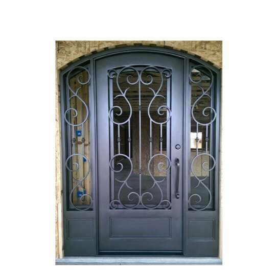 China WDMA Wrought Iron Front Entry Door