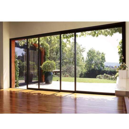 WDMA hurricane impact patio sliding doors with screen