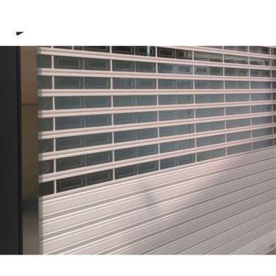WDMA Interior Commercial Acrylic Glass Polycarbonate Transparent Roller Shutter Door Electrical Roller Shutter Door
