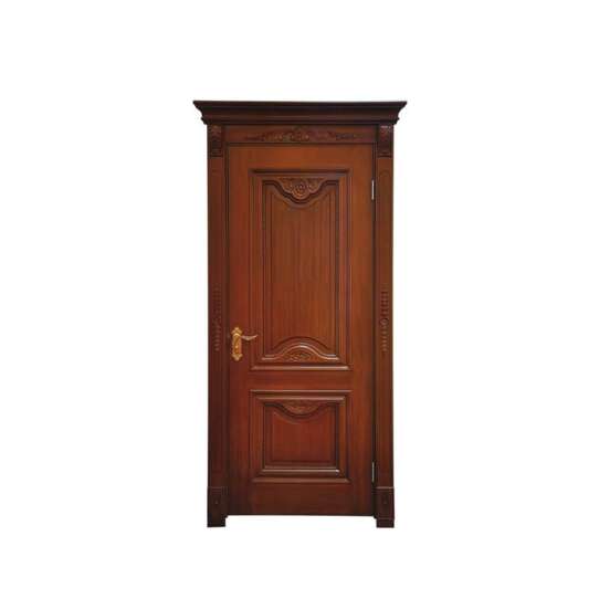 China WDMA Kerala Solid Teak Wood Main Entrance Door Designs