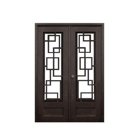 China WDMA iron folding door Steel Door Wrought Iron Door