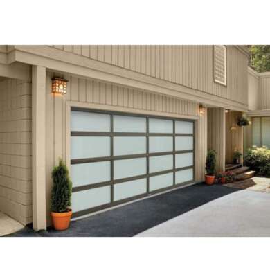 WDMA Low Price Residential Stainless Steel Vertical Bifold Remote Garage Door Sectional