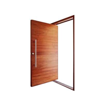 WDMA Luxury 48 X96 Entrance Veneer Solid Core Wood Pivot Front Door For Villa Entrance