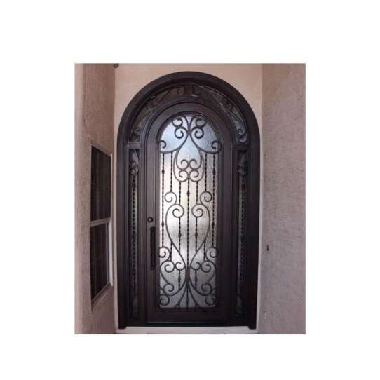WDMA wrought iron and glass doors
