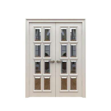 WDMA Mdf Door Material Interior Semi Solid Wooden Door