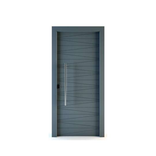 China WDMA Mdf Door Material Interior Semi Solid Wooden Door