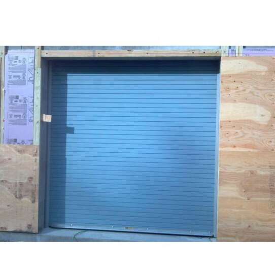 WDMA Modern 8x7 Automatic Aluminum Rolling Shutter Patio Sandwich Panel Stacking Roll Up Garage Door Sectional