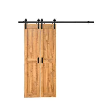 WDMA Modern Design Interior Marriott Hote Solid Knotty Pine Wood Sliding Barn Door For Sale