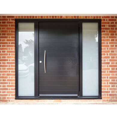 WDMA Modern Exterior Aluminium Flat Pivot Entrance Entry Door Luxury House Aluminum Pivot Front Door