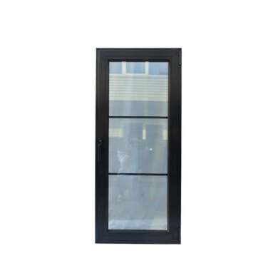 WDMA Modern Interior Office Powder Coated Aluminium Glass Entry Door Design