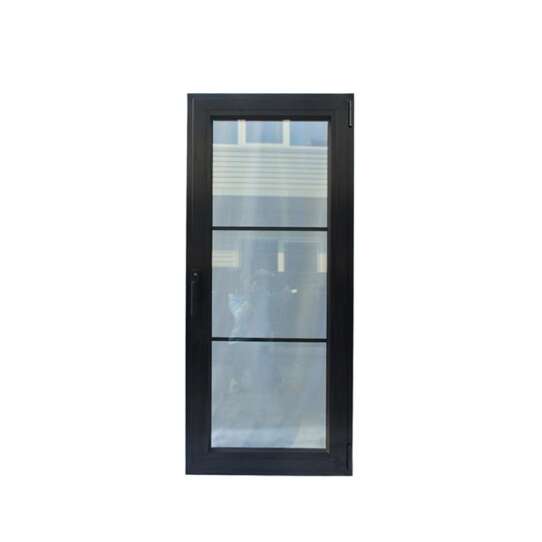 China WDMA Modern Interior Office Powder Coated Aluminium Glass Entry Door Design