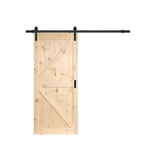 WDMA Modern Solid Wood Pocket Doors Sliding Barn Door Designs