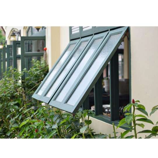 China WDMA tempered single glass awning window