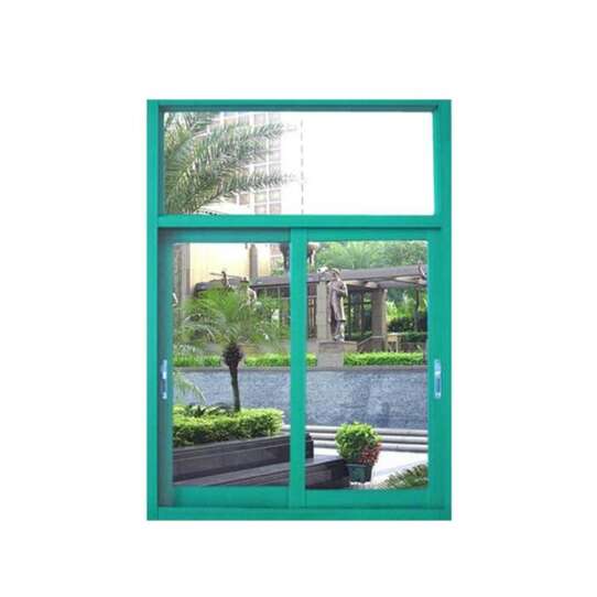 WDMA wood colour sliding window grill design Aluminum Sliding Window