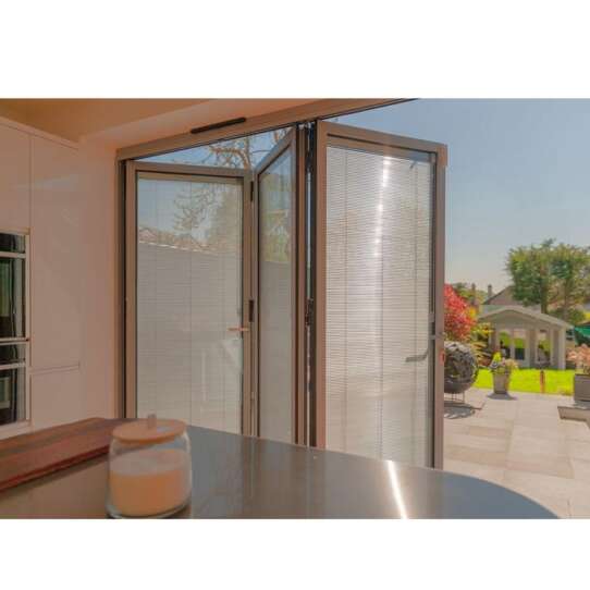 China WDMA Glass Bi Folding Door