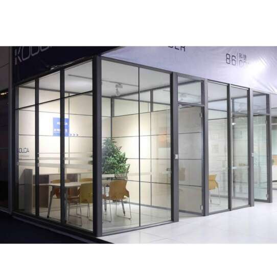 China WDMA Price Of Aluminium Office Partition Glass Wall