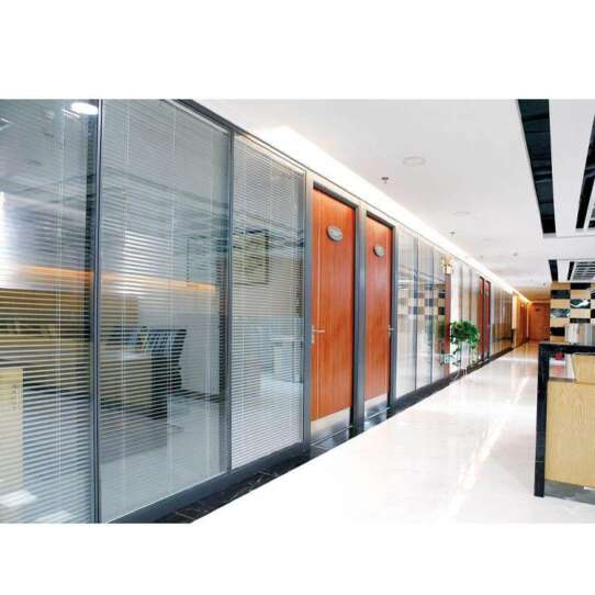 China WDMA office partition glass wall Aluminum office partition