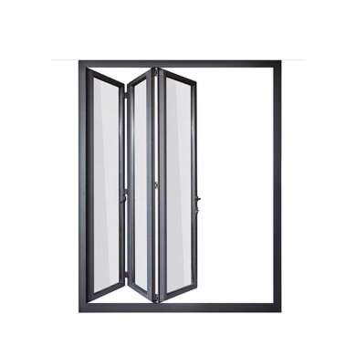 WDMA Puertana Double Tempered Glass Aluminium Balcony Folding Door