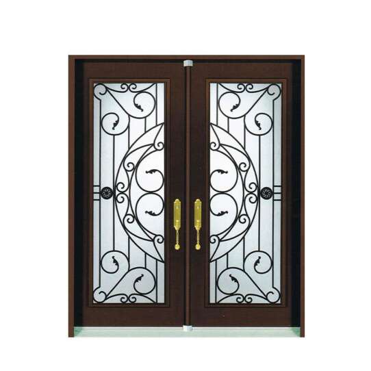 China WDMA sliding door iron grill design