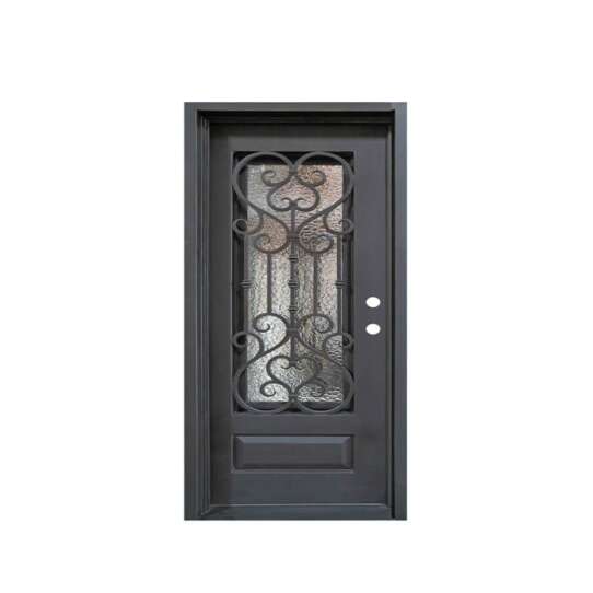 China WDMA sliding door iron grill design Steel Door Wrought Iron Door