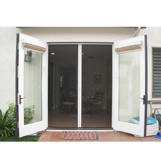 China WDMA Shandong Aluminum Hinged Patio Doors Glass Swing Door Modern French Casement Doors Entry Doors