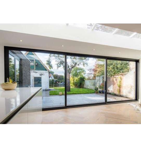 China WDMA Sound Proof Inline Slim Frame Soft Closing Aluminium Sliding Shop Patio Door Unbreakable Glass Door Systems