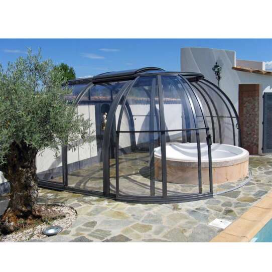 China WDMA telescope pool covers Aluminum Sunroom