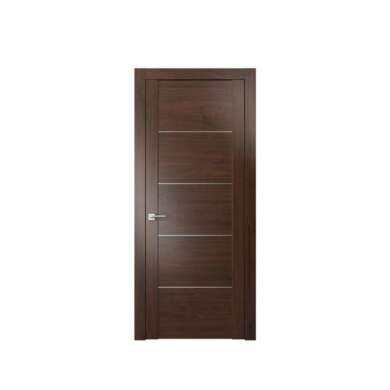 WDMA Walnut Solid Wood Door Modern Design For Entrance