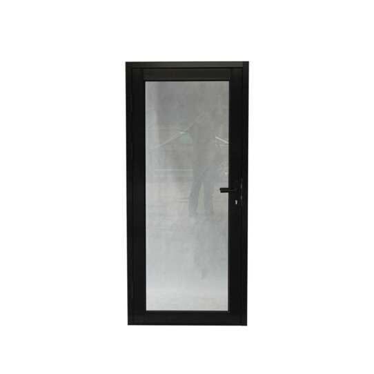China WDMA Waterproof Toilet Door Design Aluminium Frame Bathroom Swing Glass Door With Flower Design