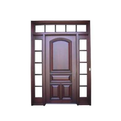 WDMA White Colors MDF Veneer Interior Swing Solid Laminated Polish Wood Home Door With Glass Insert Flower Design