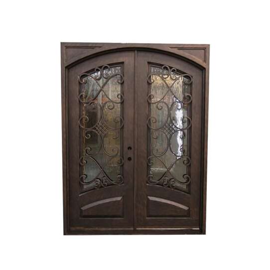 WDMA wrought iron single entry door