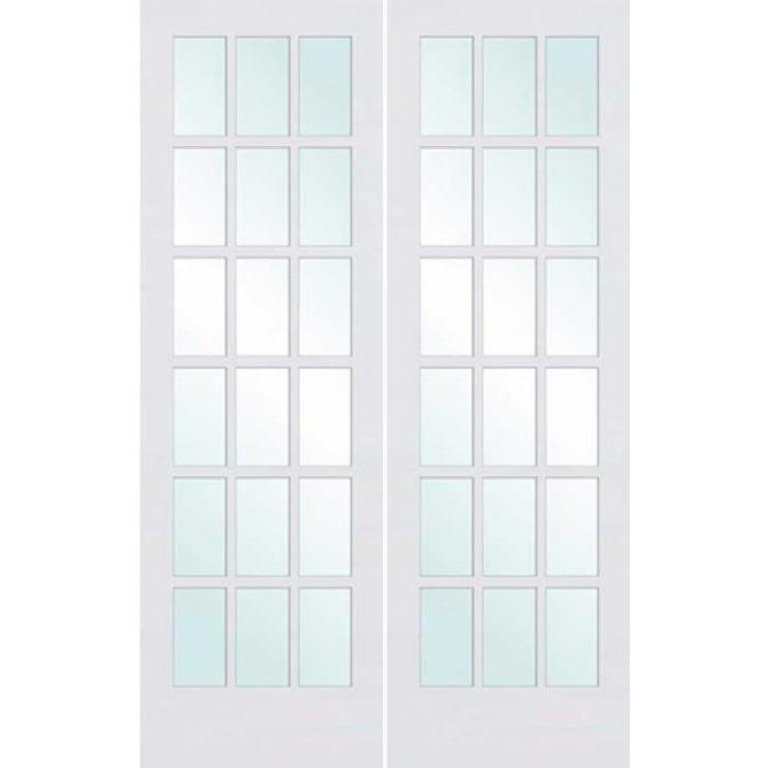 ESWDA 60x96 Interior Swing Smooth 96in Primed French Double Door | 1518 ...