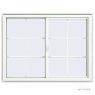 46x46 45x45 Aluminum Vinyl PVC Sliding Window With Colonial Grids ...