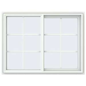 46x46 45x45 White Aluminium / Vinyl / uPVC Sliding Window With Colonial ...