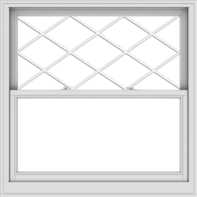 WDMA 48x48 (47.5 x 47.5 inch)  Aluminum Single Double Hung Window with Diamond Grids