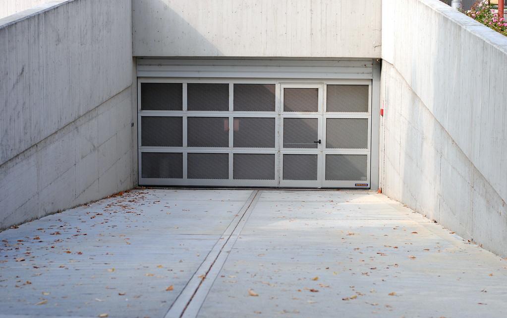 way down to garage door